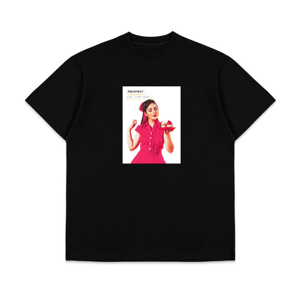 Woman Holding Cupcakes Art T-Shirts