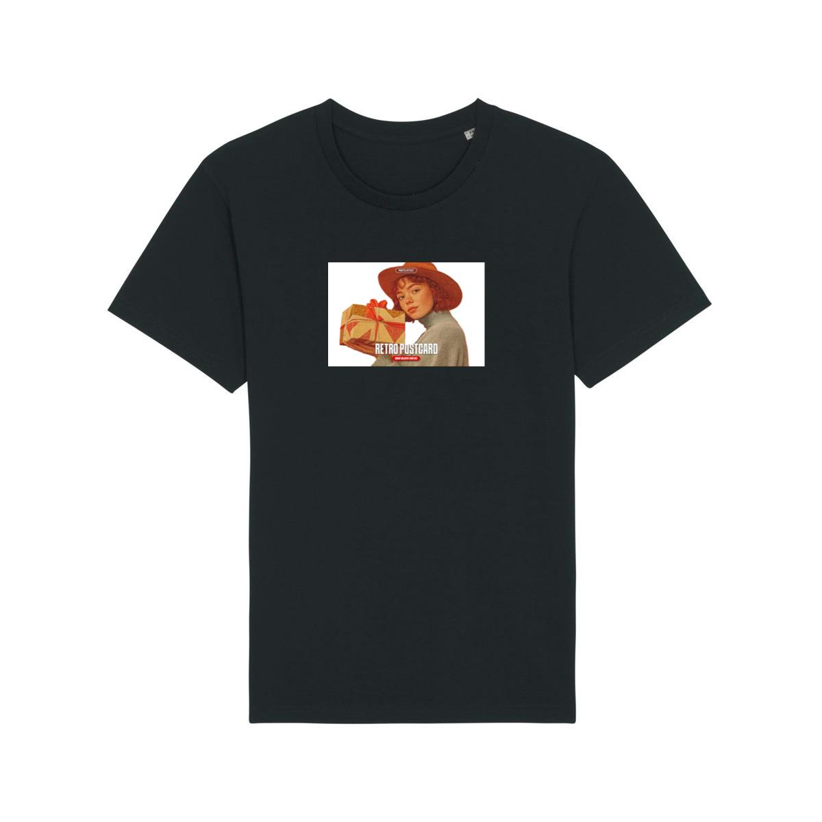 Woman Holding Gift Postcard T-Shirts
