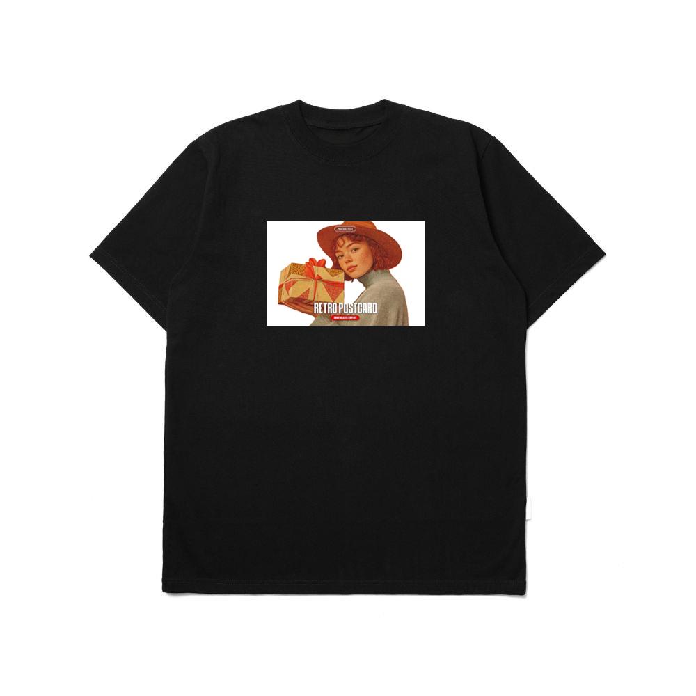 Woman Holding Gift Postcard T-Shirts