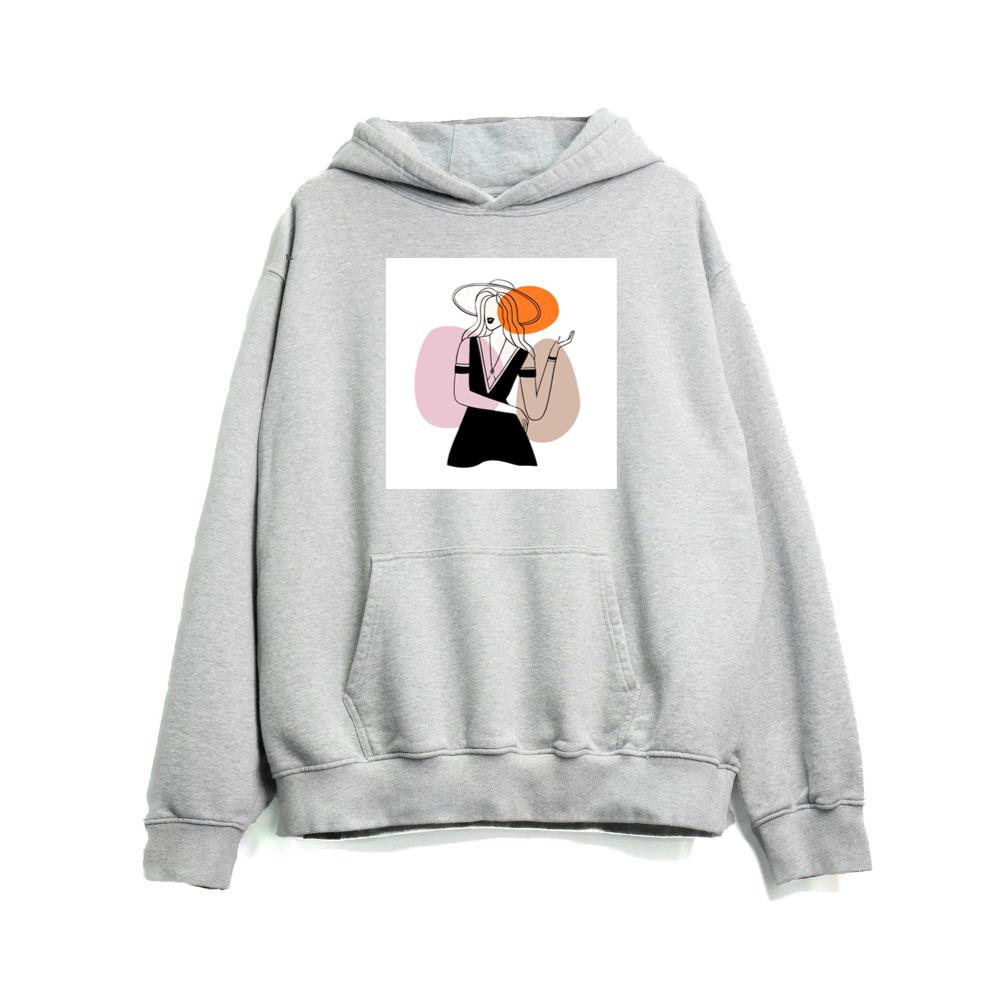 Woman in Dress and Hat Hoodies