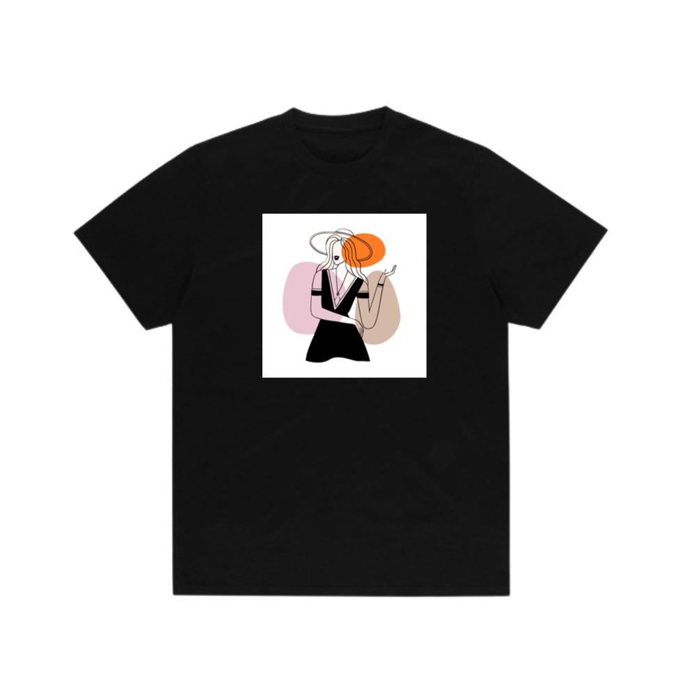 Woman in Dress and Hat T-Shirts