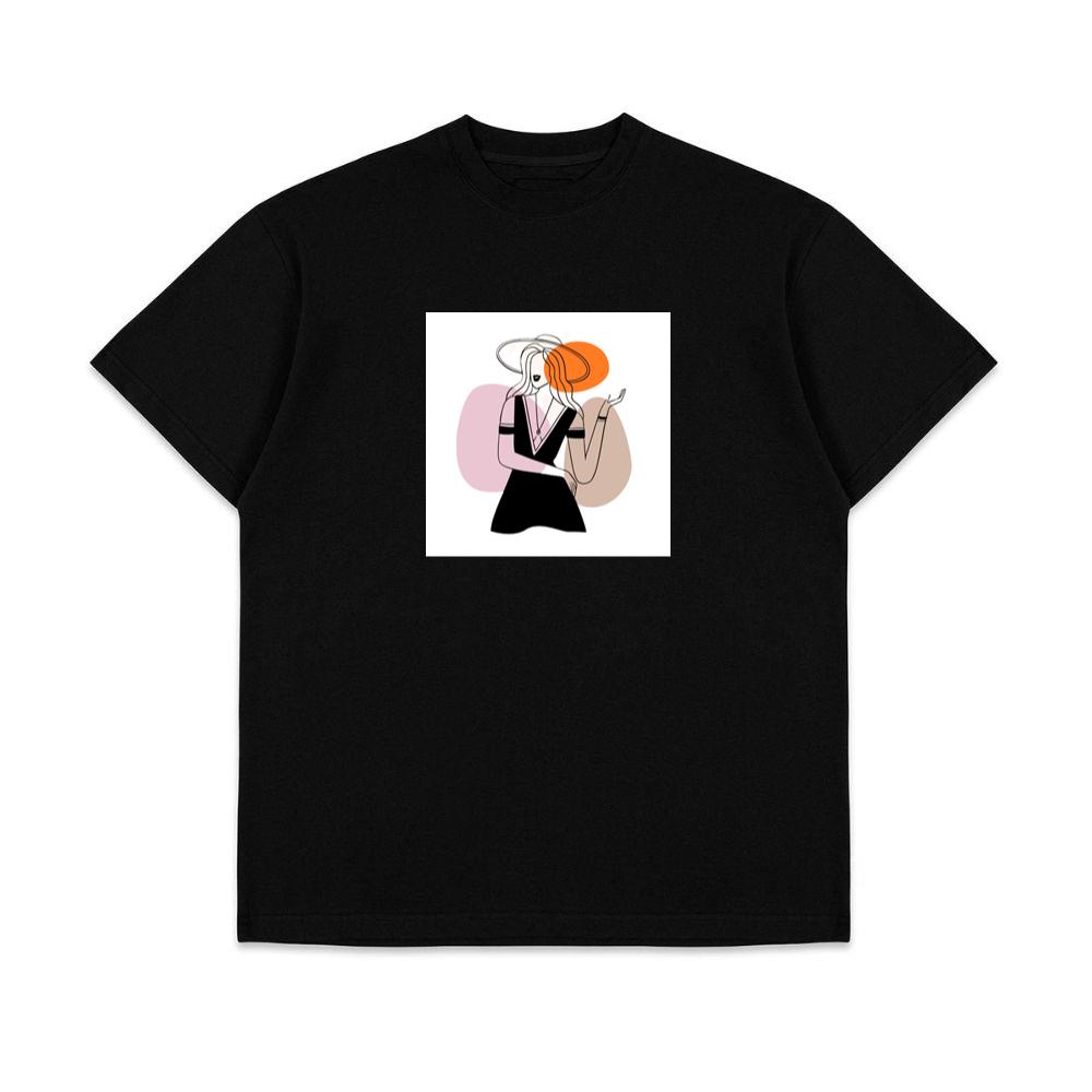 Woman in Dress and Hat T-Shirts