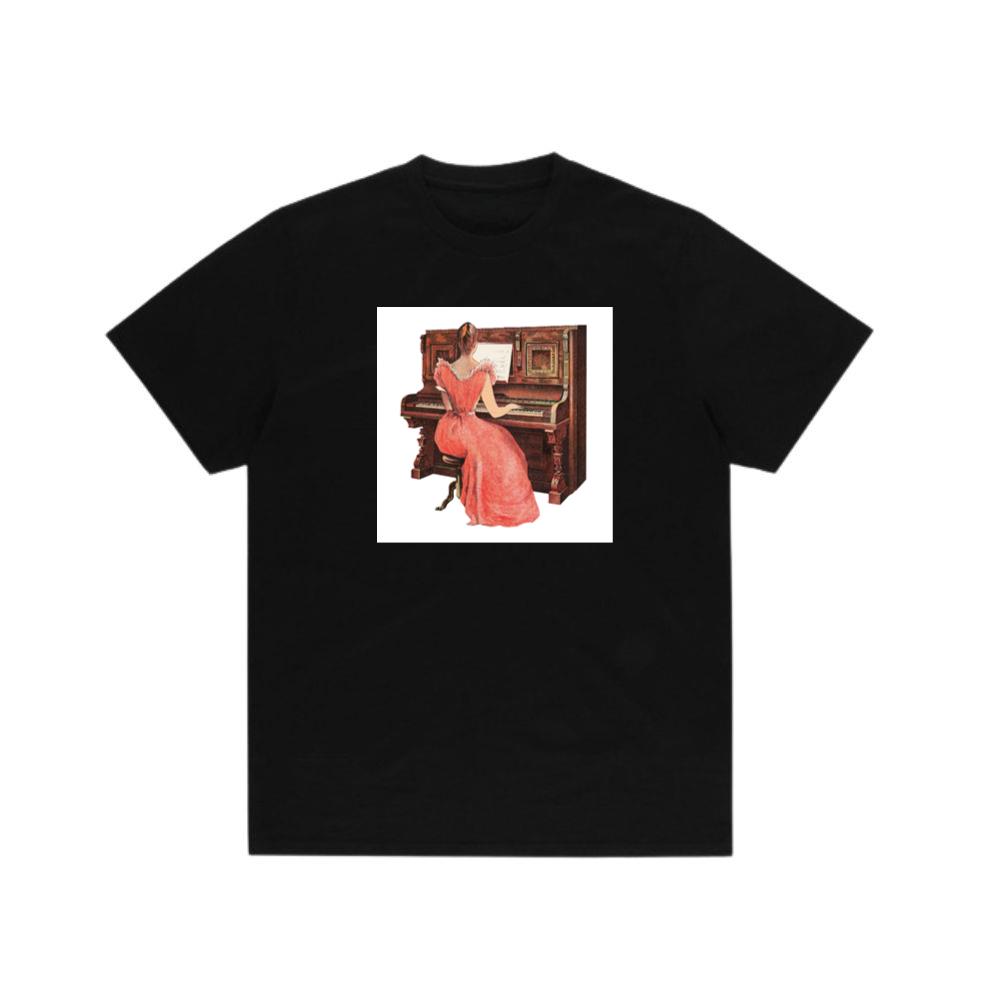 Woman in Pink Dress at Piano T-Shirts