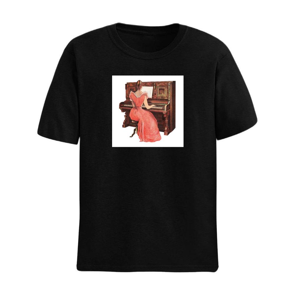 Woman in Pink Dress at Piano T-Shirts