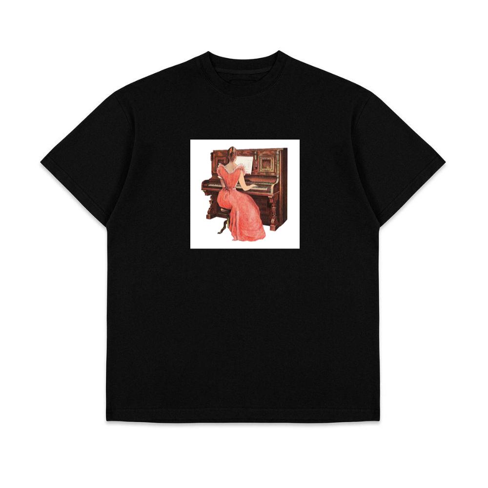 Woman in Pink Dress at Piano T-Shirts
