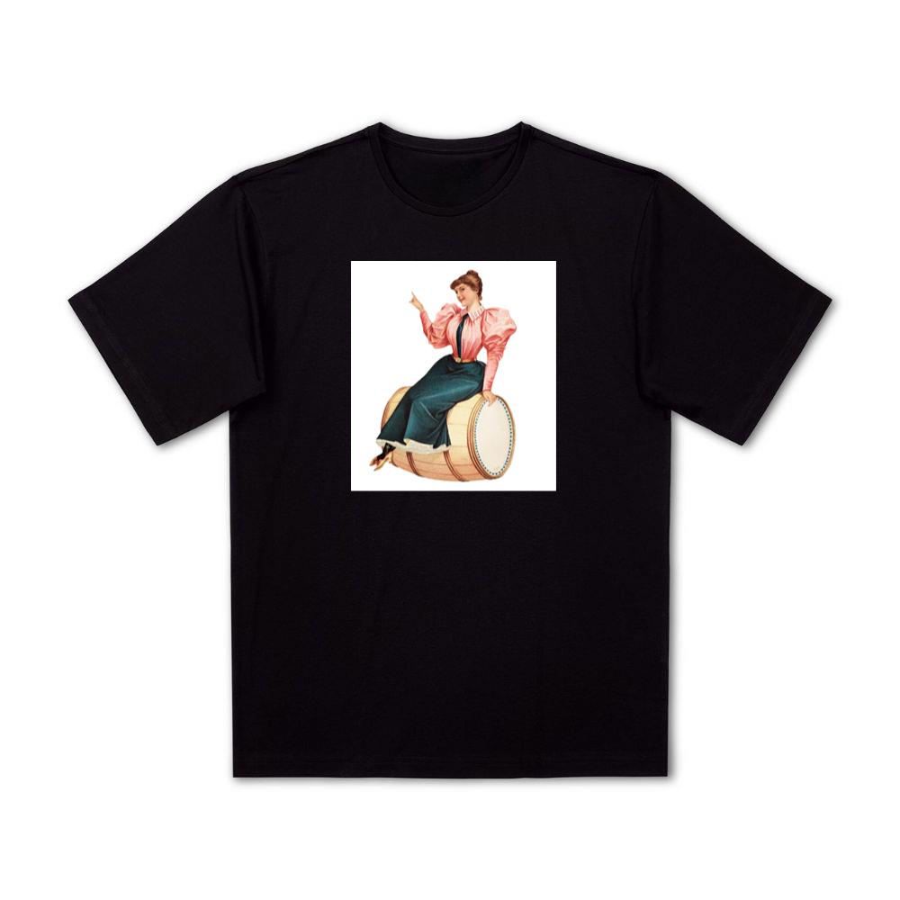 Woman on a Barrel T-Shirts