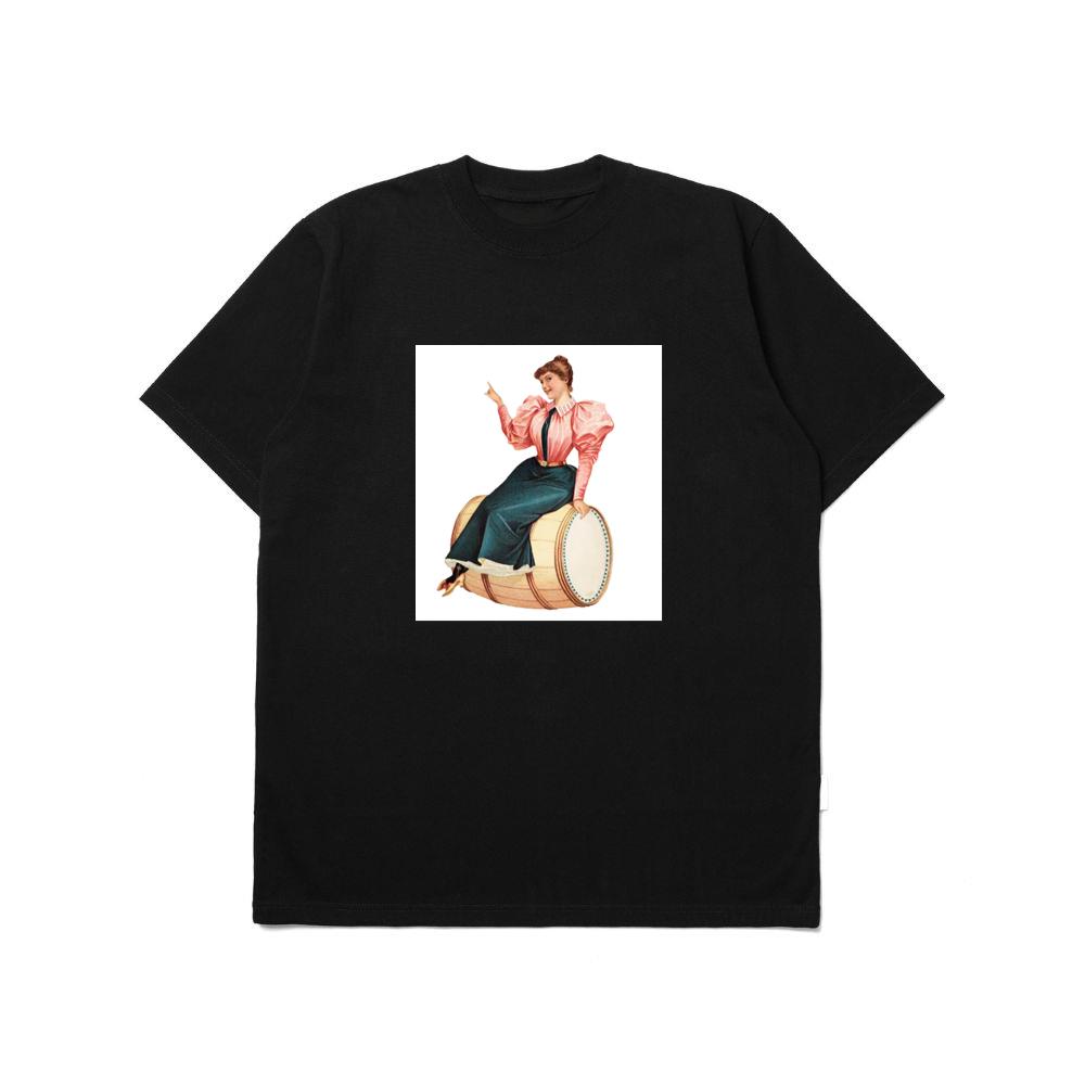 Woman on a Barrel T-Shirts