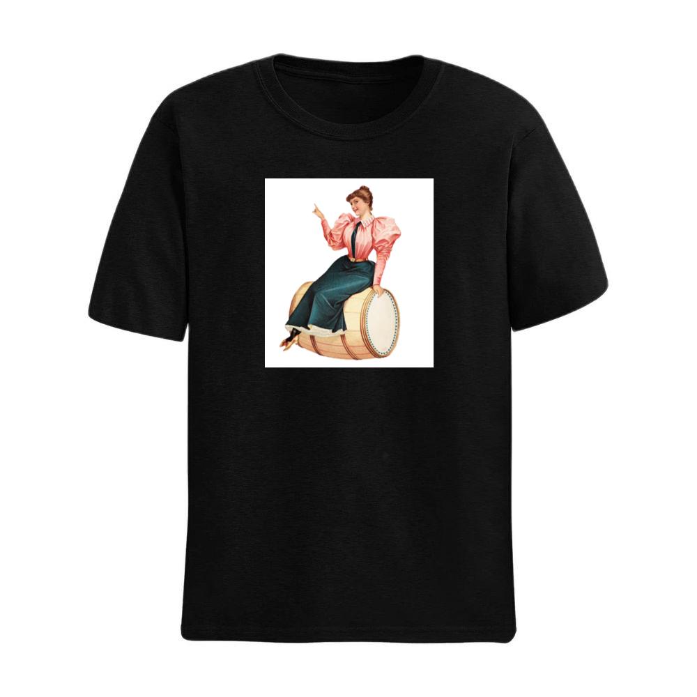 Woman on a Barrel T-Shirts