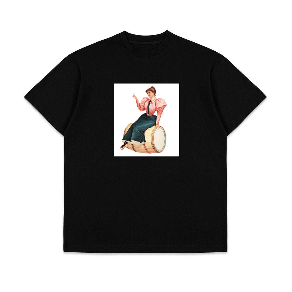 Woman on a Barrel T-Shirts