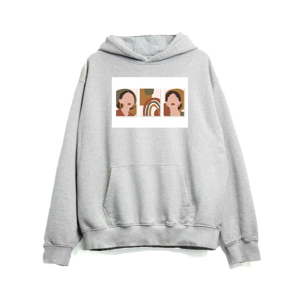 Woman Triptych Art Hoodies