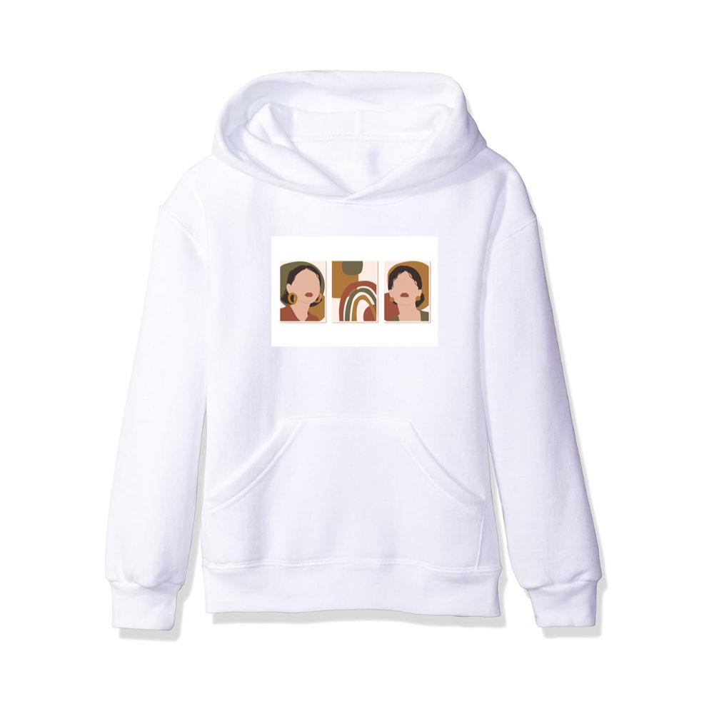 Woman Triptych Art Hoodies