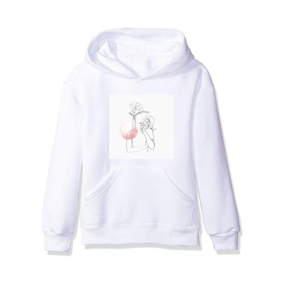 Woman with Flower Head Hoodies