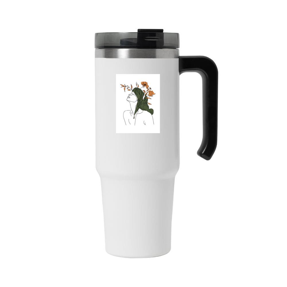 Woman with Flowers in Hair Tumbler