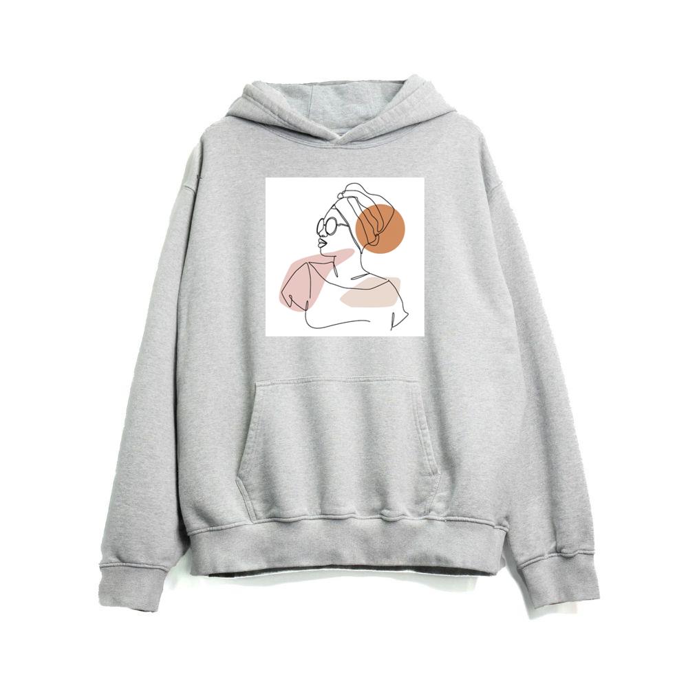 Woman with Head Wrap Hoodies
