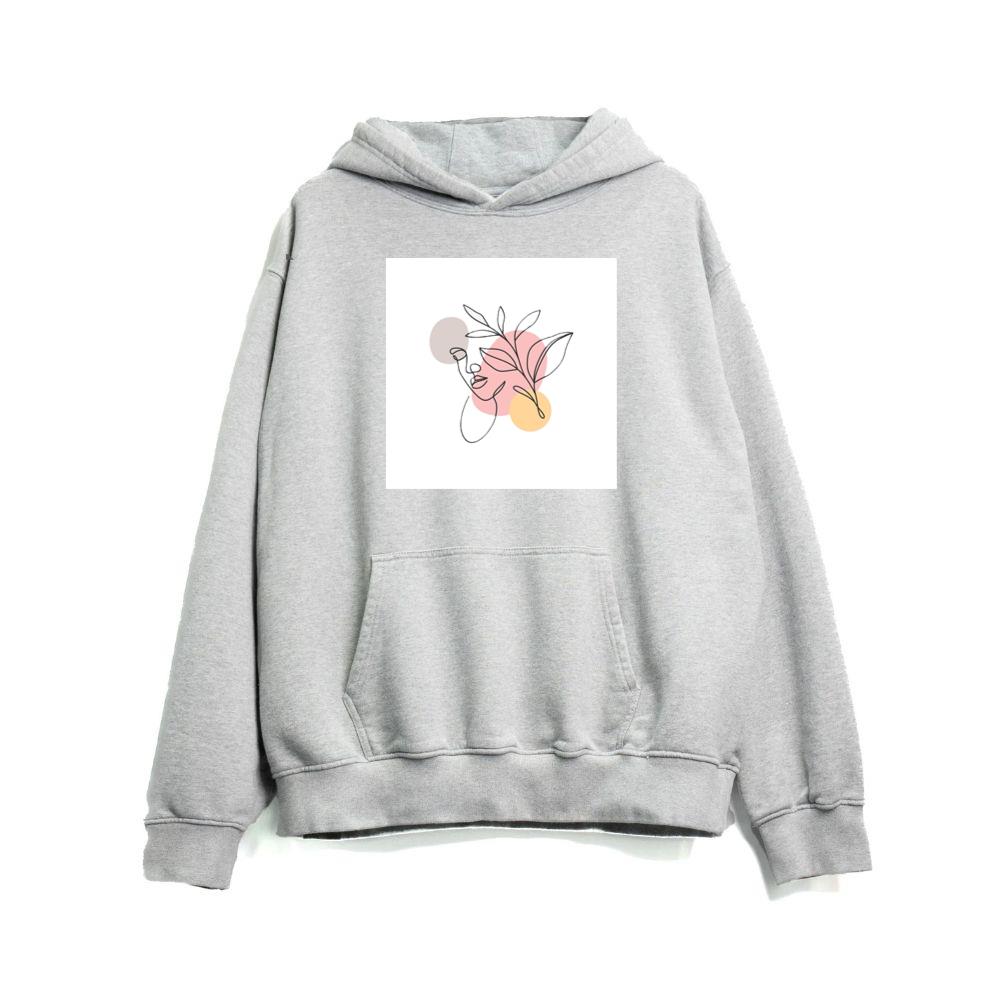 Woman with Leaves and Circles Hoodies