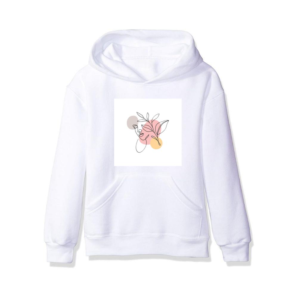 Woman with Leaves and Circles Hoodies