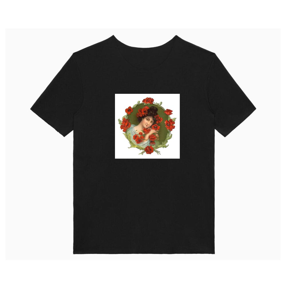 Woman with Red Poppies T-Shirts