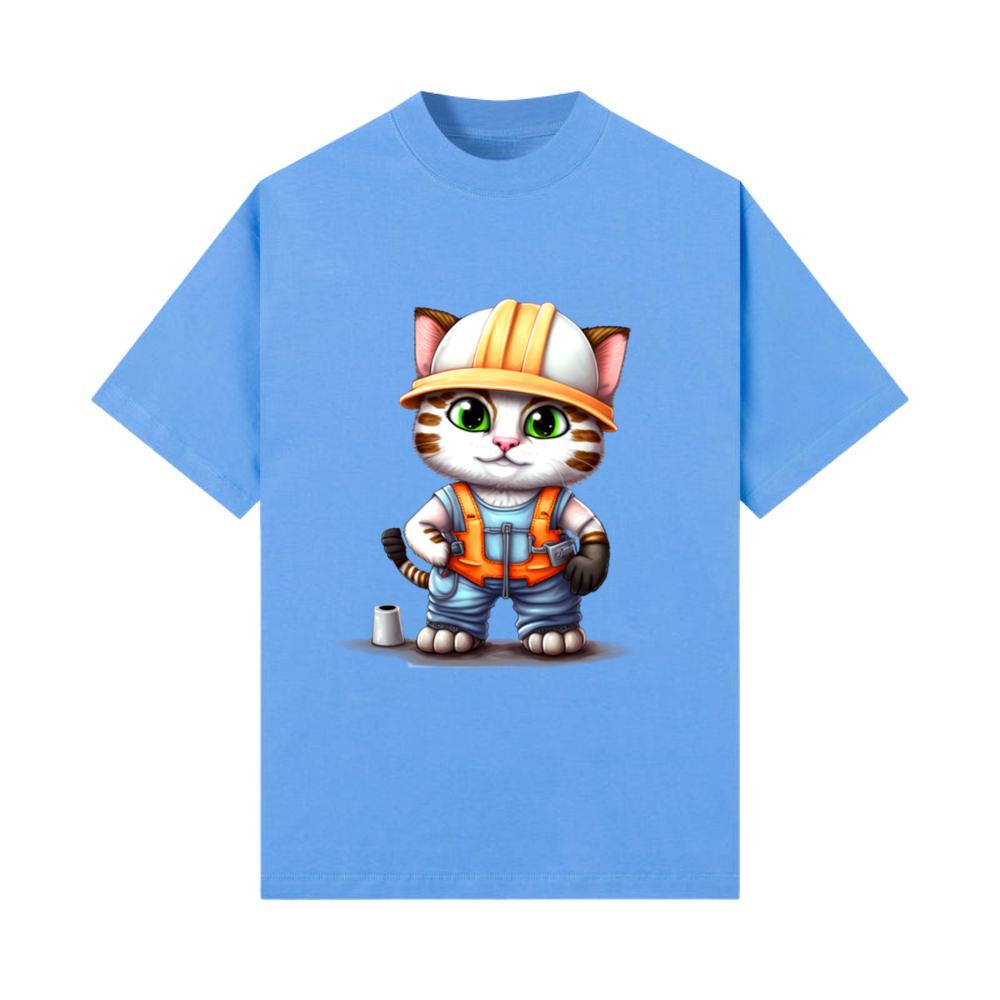 Worker Cat Cute Animal Lover. T-Shirt