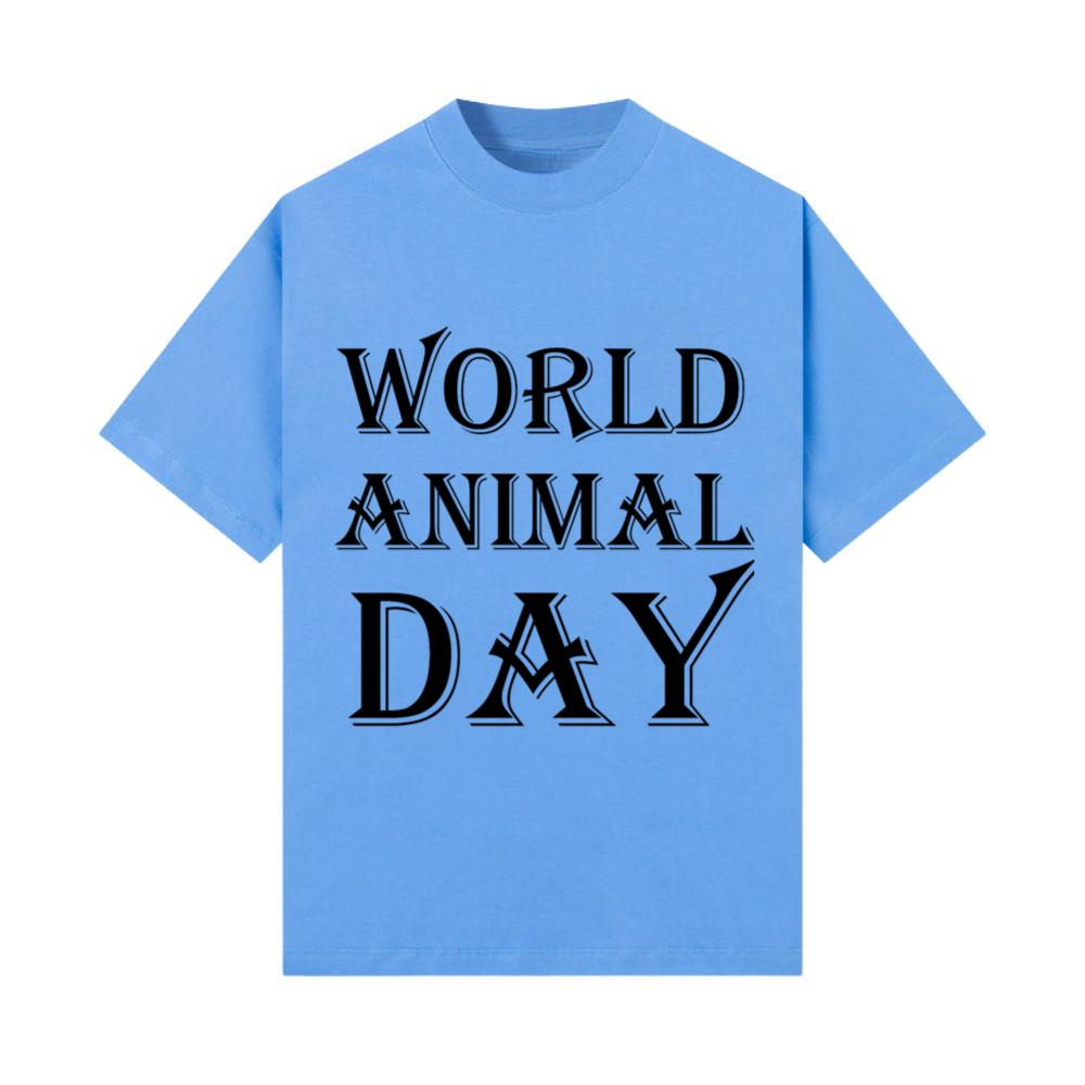 world animal day shirt design gift T-Shirt