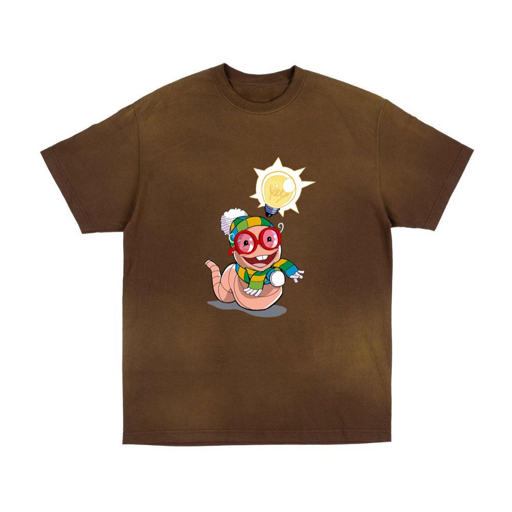 Worm With Bright Idea T-Shirts