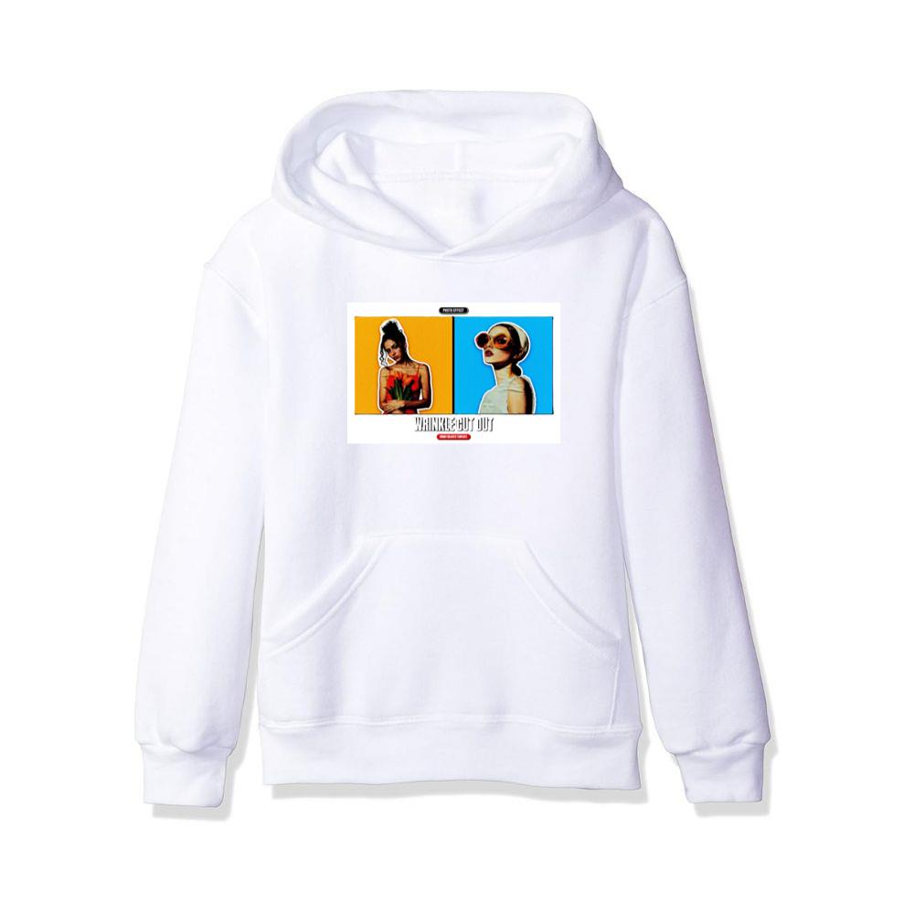 Wrinkle Cut Out Portraits of Two Women Hoodies