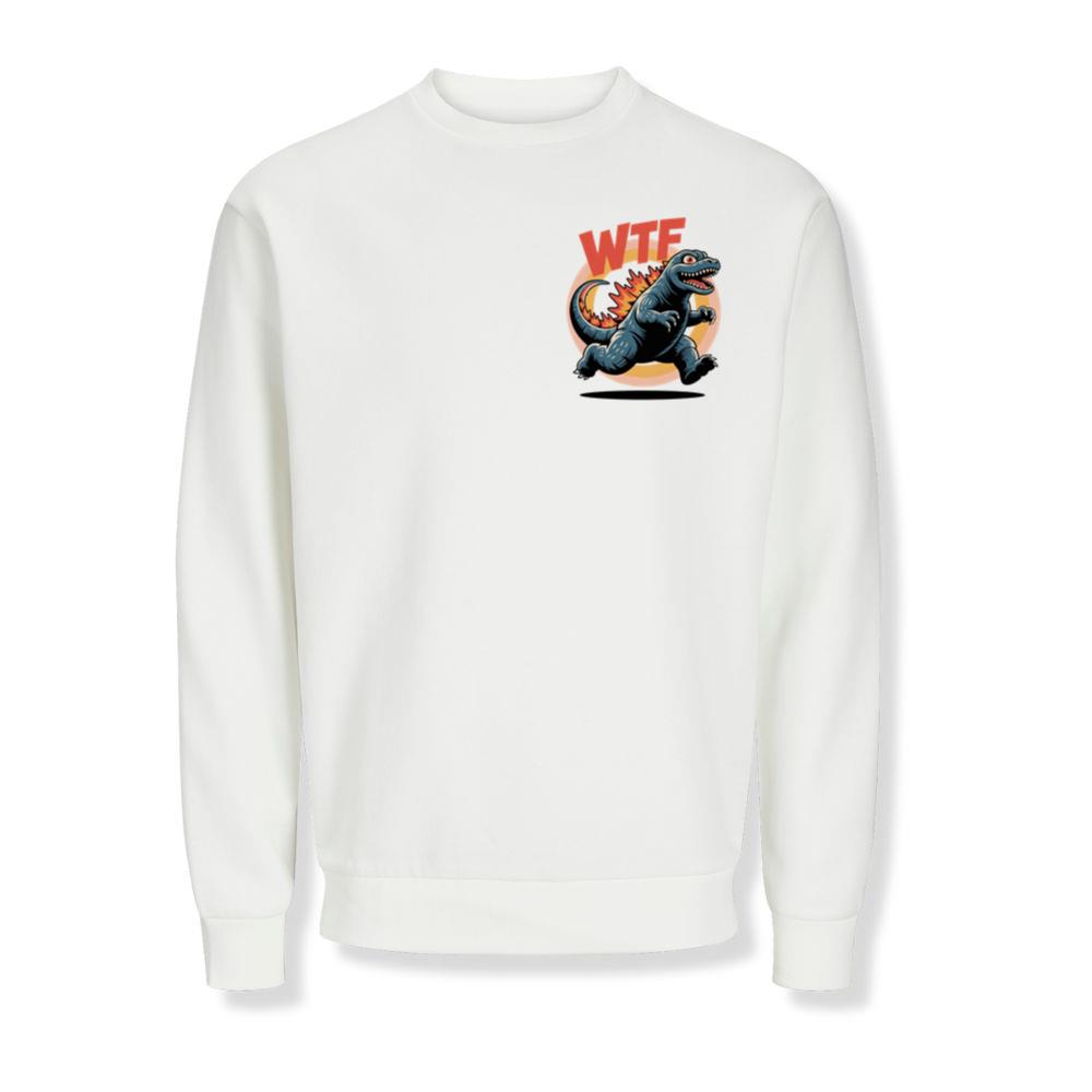 WTF Dinosaur Monster Retro Cartoon Graphic Sweatshirts