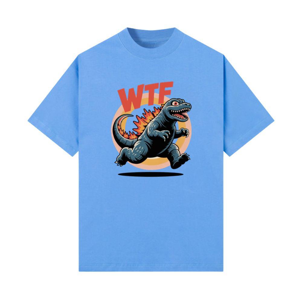WTF Dinosaur Monster Retro Cartoon Graphic T-Shirts
