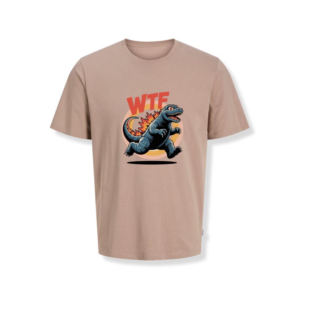 WTF Dinosaur Monster Retro Cartoon Graphic T-Shirts