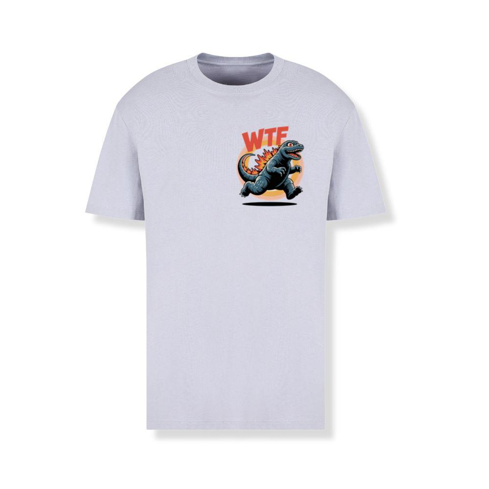 WTF Dinosaur Monster Retro Cartoon Graphic T-Shirts - Image 2