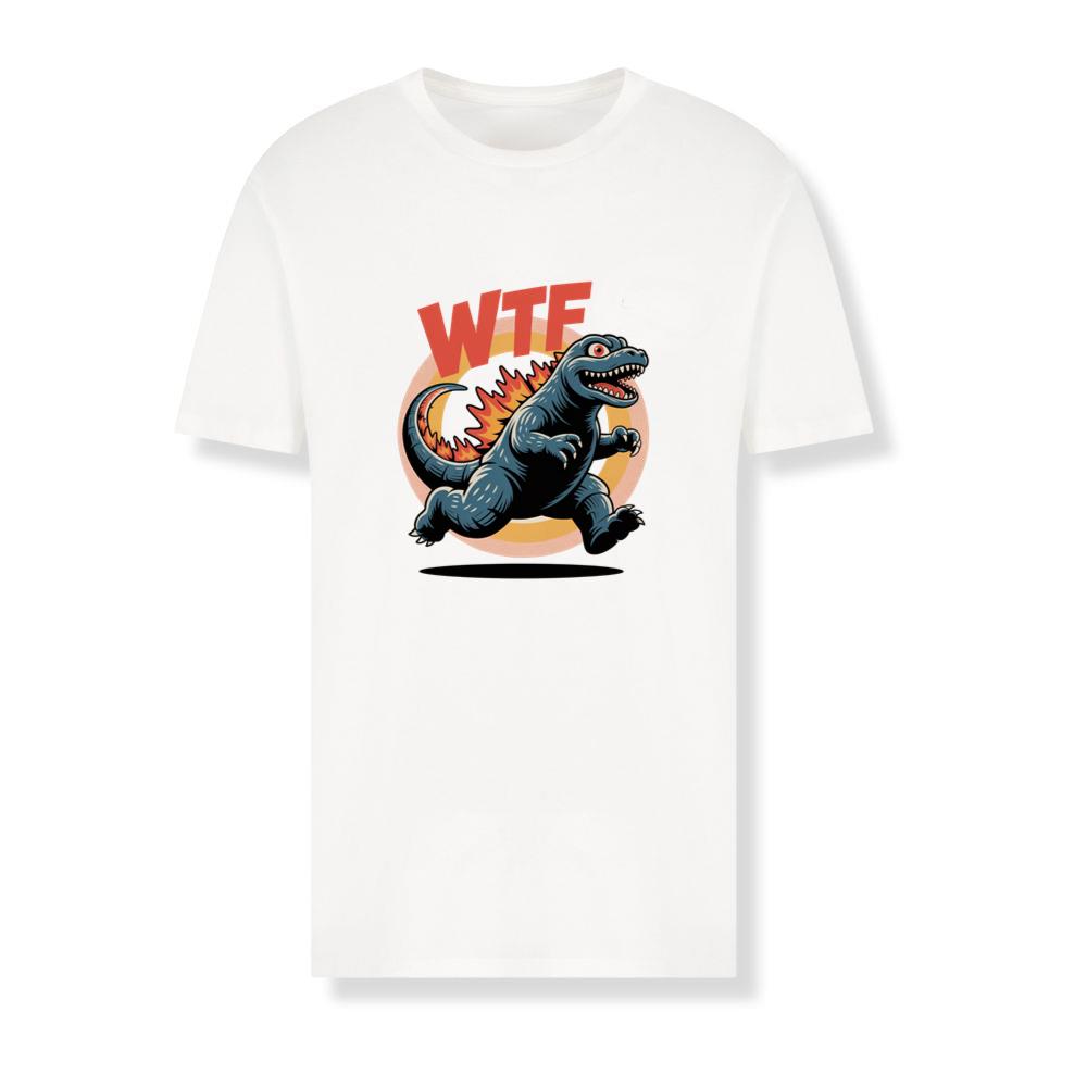 WTF Dinosaur Monster Retro Cartoon Graphic T-Shirts