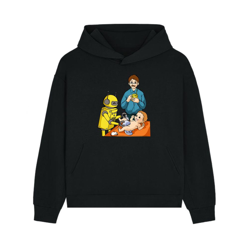 Yellow Robot Helps Baby Hoodie