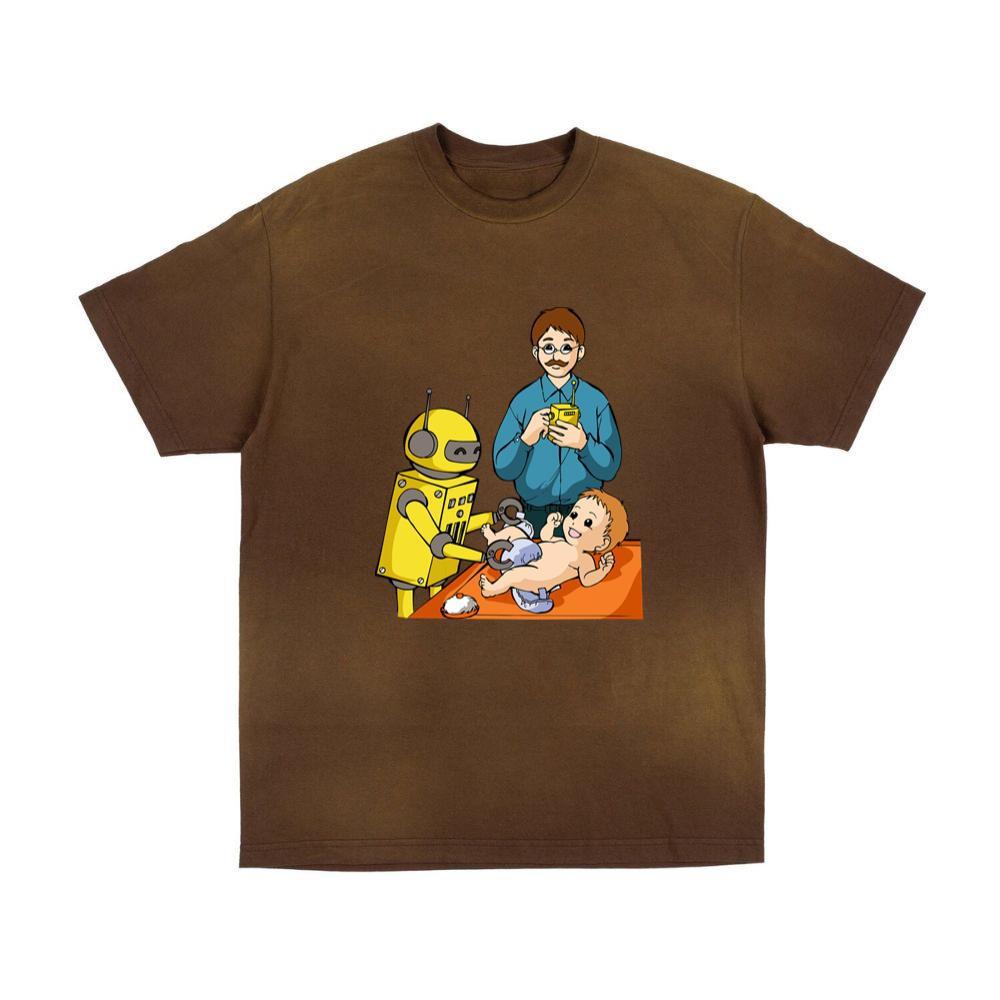 Yellow Robot Helps Baby T-Shirts