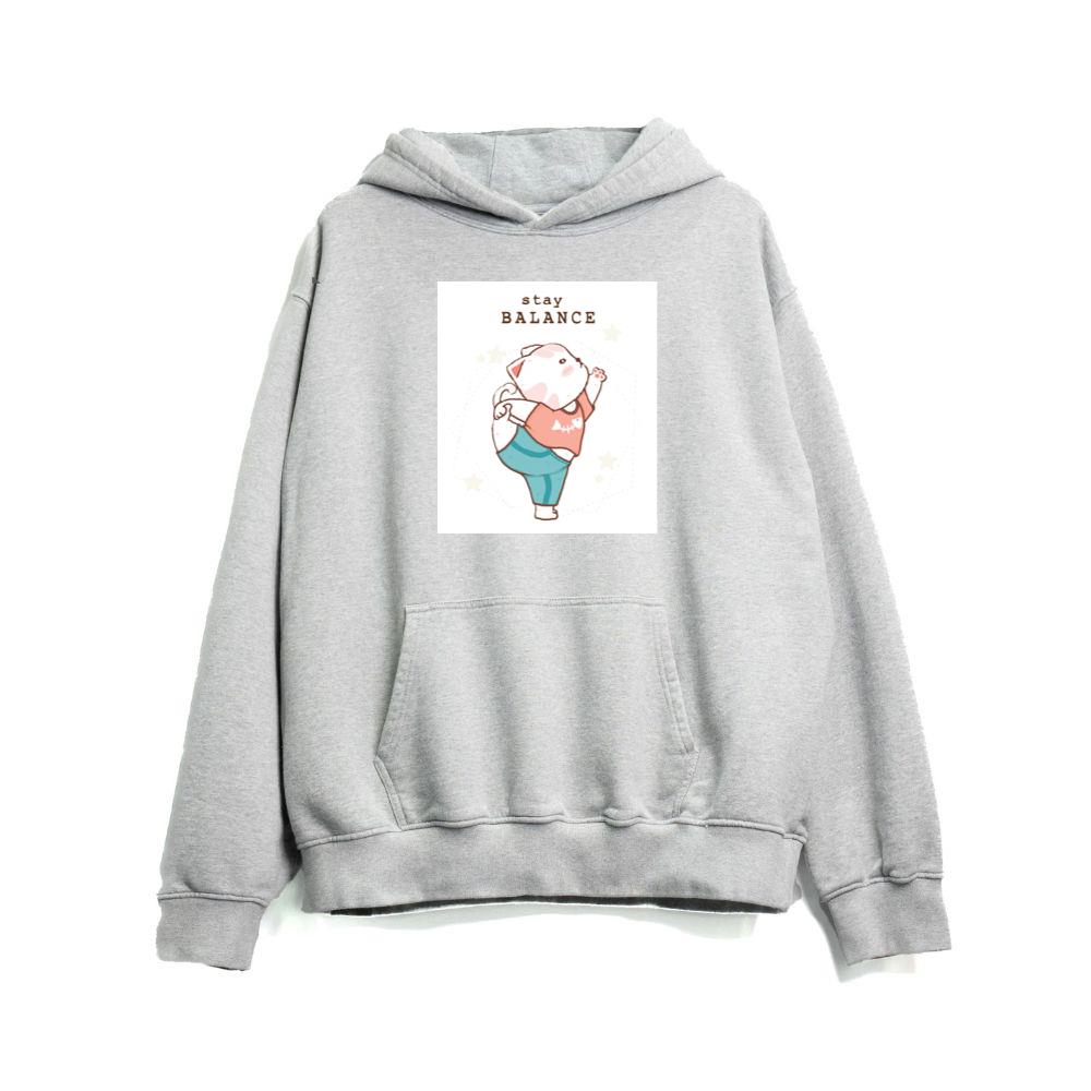 Yoga Cat with Fishbone Shirt Hoodies