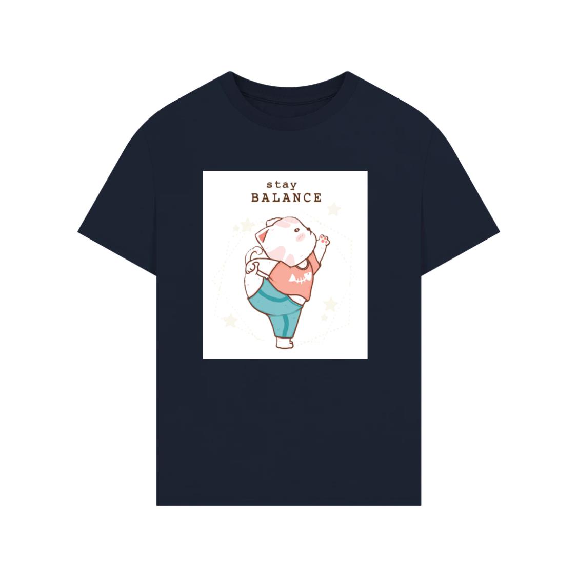 Yoga Cat with Fishbone Shirt T-Shirt