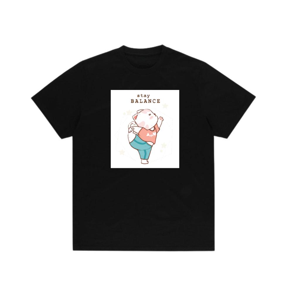 Yoga Cat with Fishbone Shirt T-Shirts