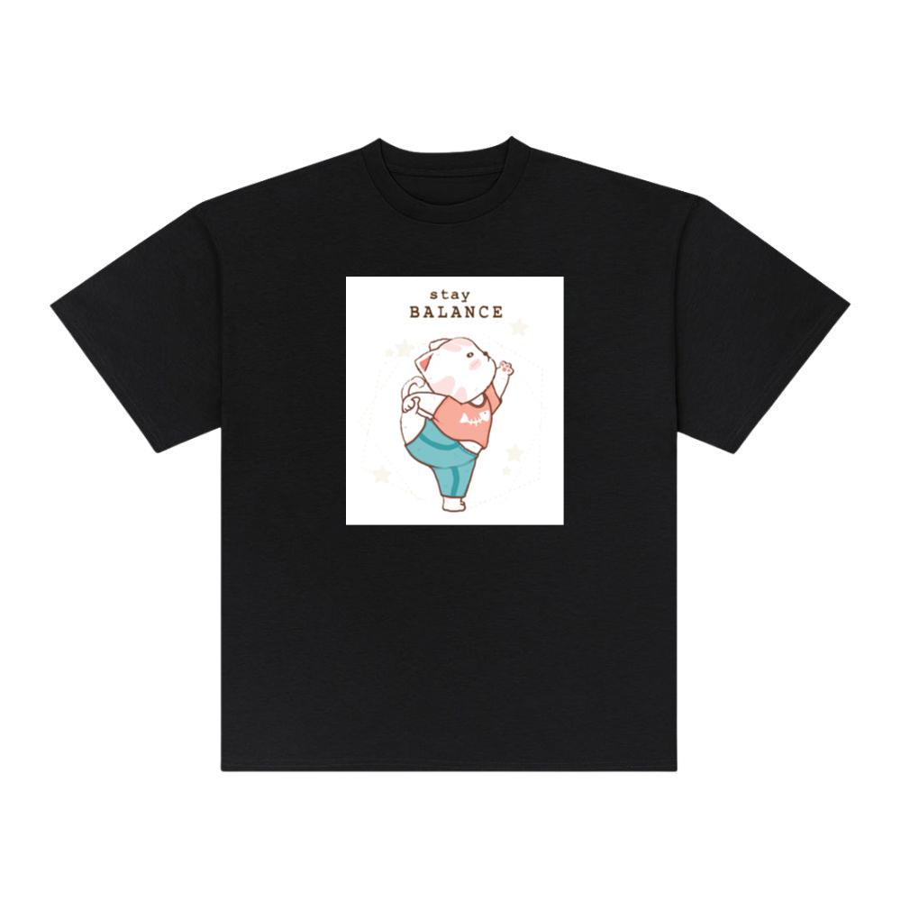Yoga Cat with Fishbone Shirt TShirts Kulottee