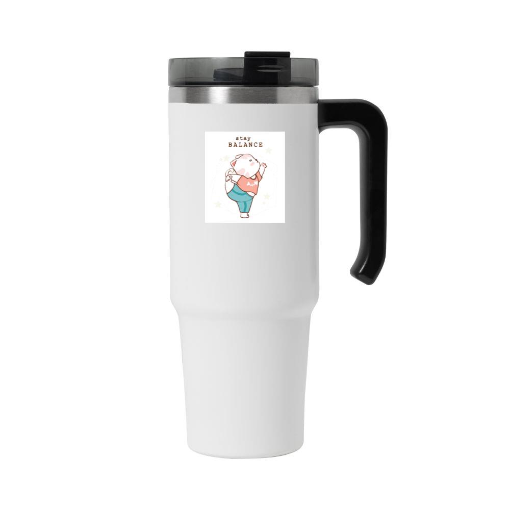 Yoga Cat with Fishbone Shirt Tumbler