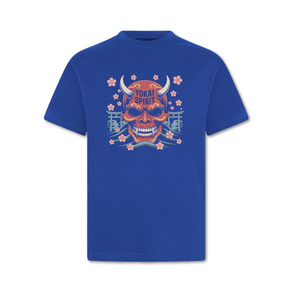 Yokai Spirit Red Demon Mask Japanese Style T-Shirt