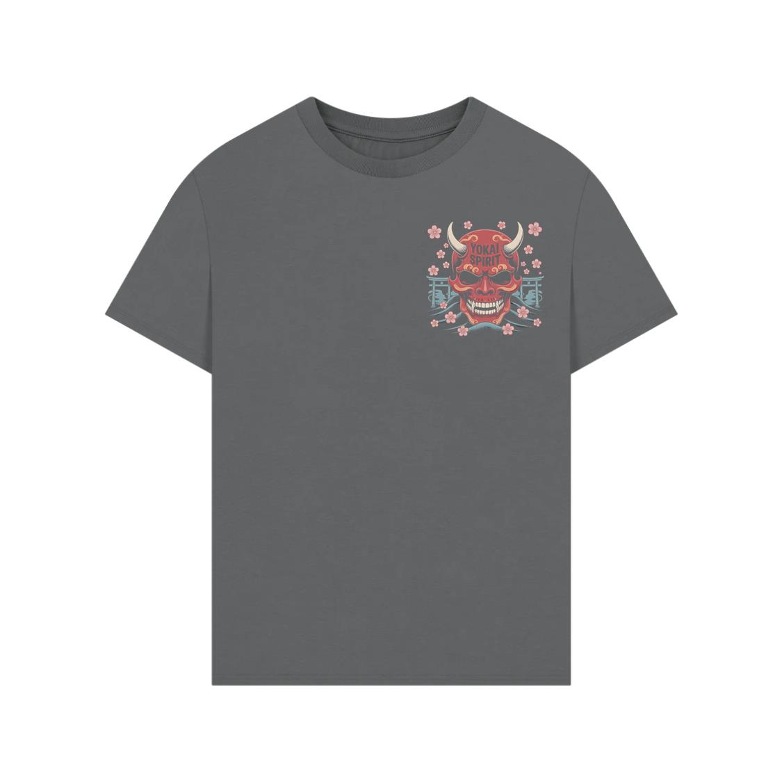 Yokai Spirit Red Demon Mask Japanese Style T-Shirts