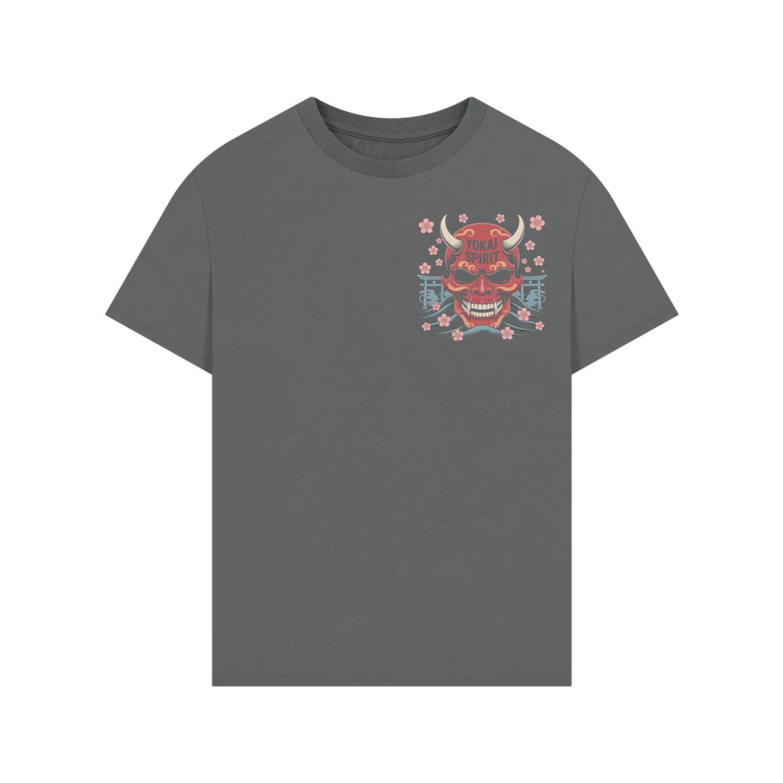 Yokai Spirit Red Demon Mask Japanese Style TShirts Enterthefit