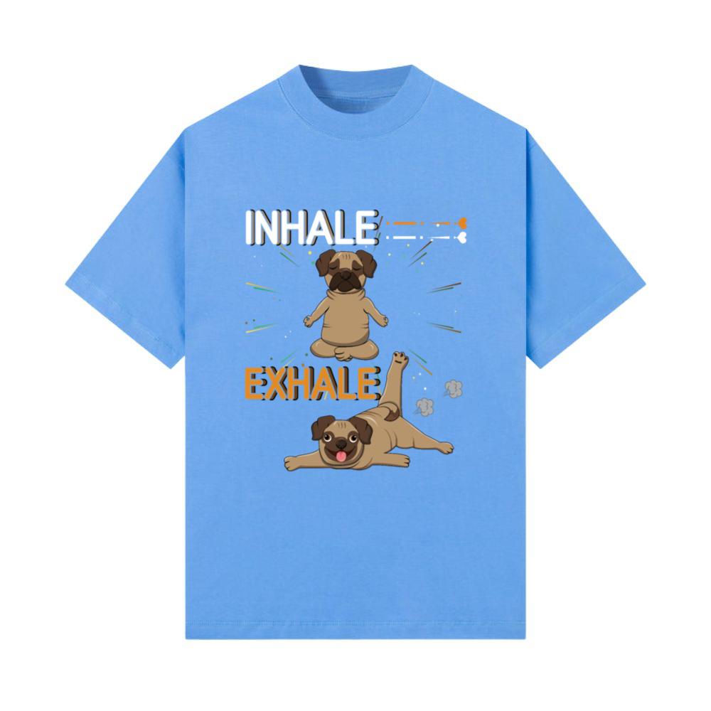 Zen Namaste Animal Meditation Bulldog Yoga T-Shirt