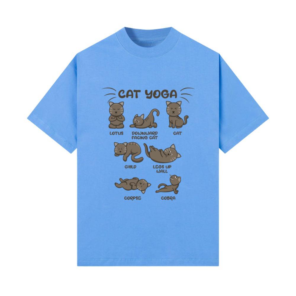 Zen Namaste Animal Meditation Kawaii Cat Yoga T-Shirt