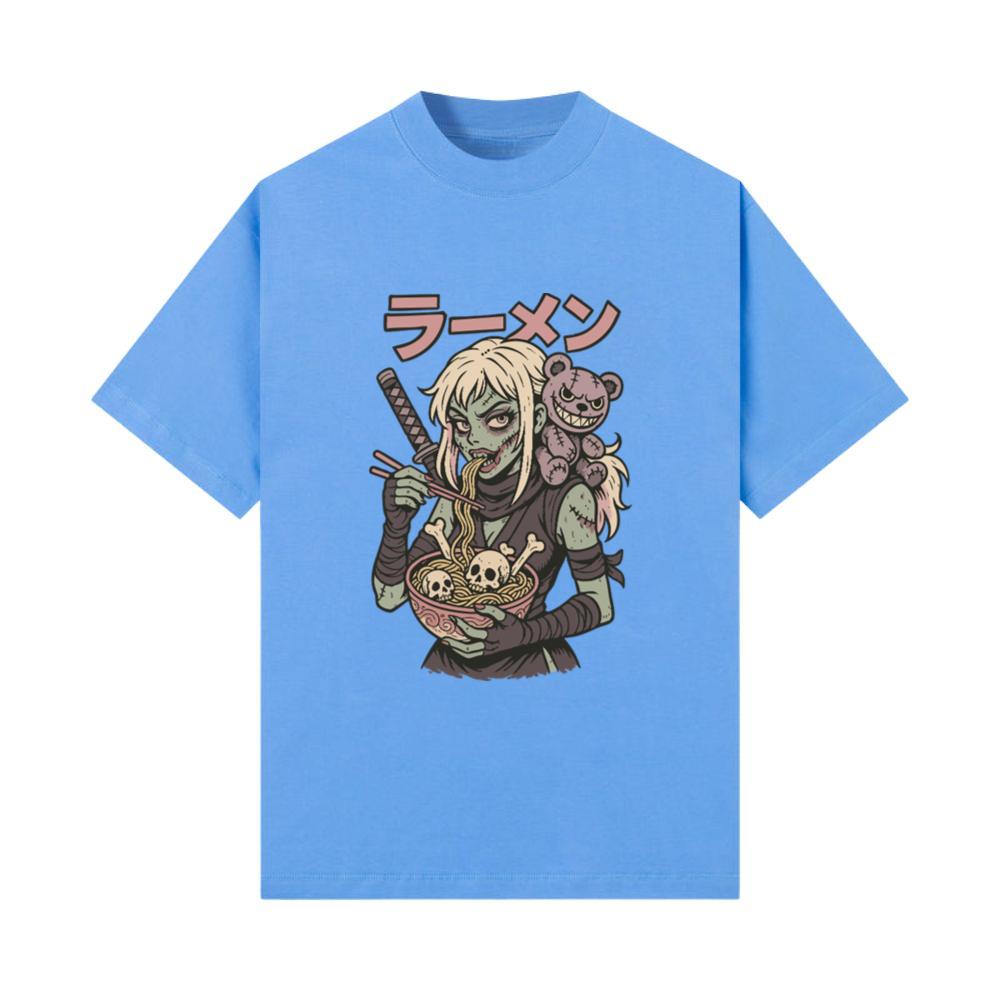 Zombie Ramen Anime Ninja Girl Japanese Horror T-Shirt