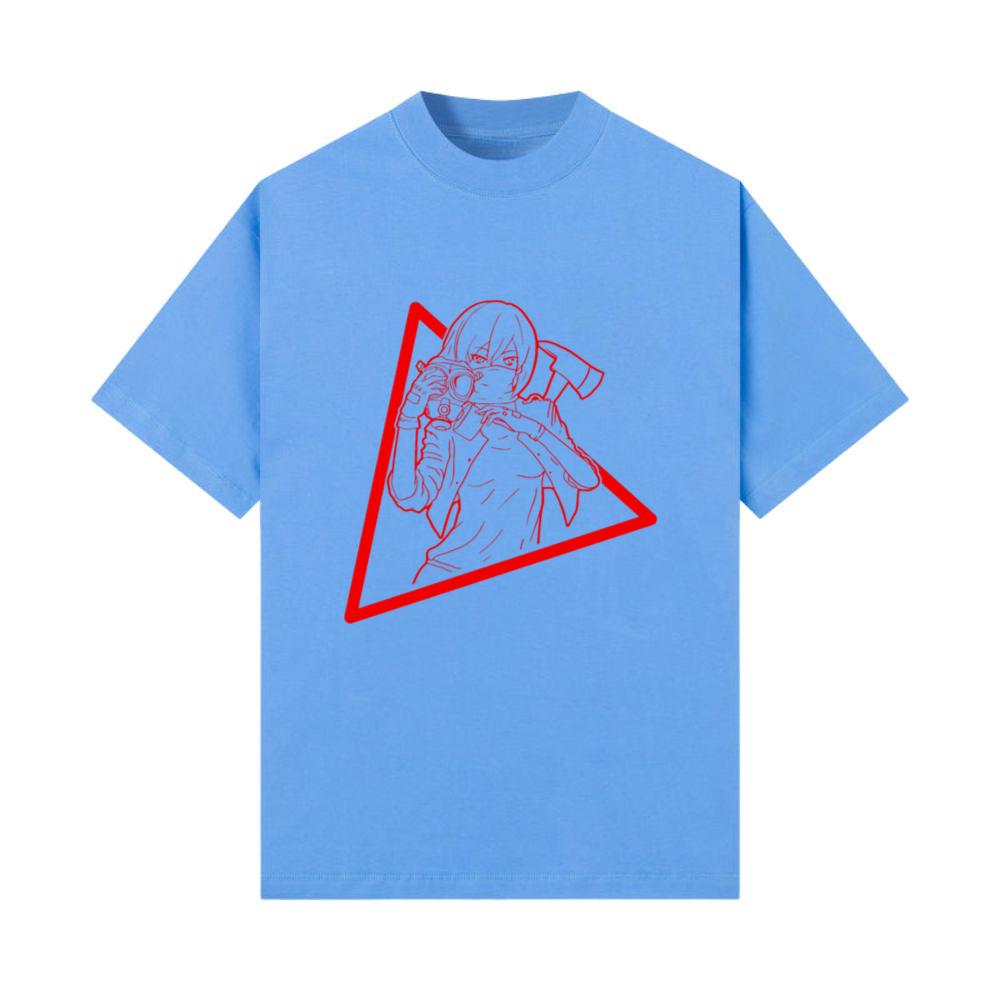 Zombiecore Aesthetic Anime Girl Mask_1 T-Shirt