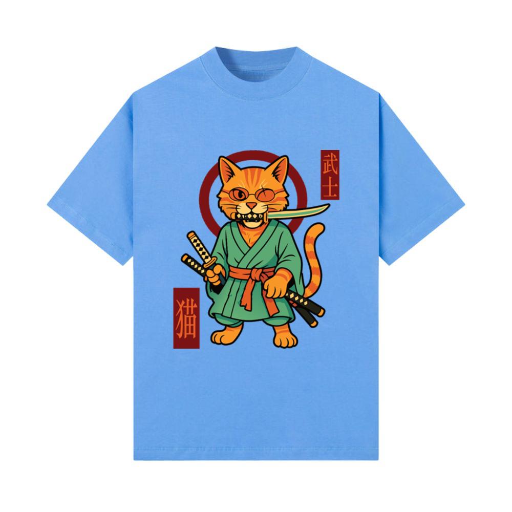 Zoro Pirate - Samurai Cat Anime Manga Warrior T-Shirt